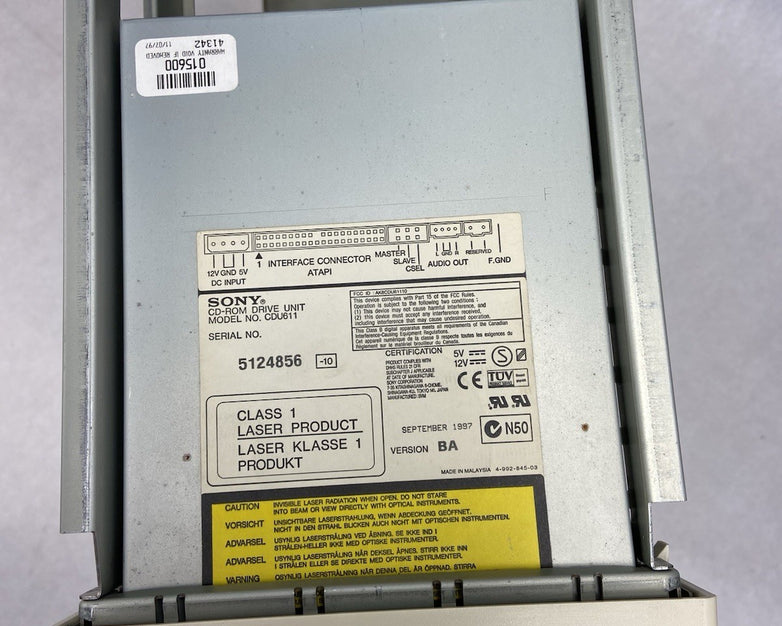 Unbranded Beige ATX Mid Tower Case No PSU Sony MPFP920-E Internal Floppy Drive