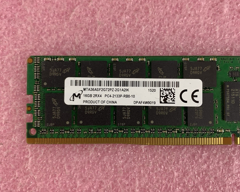 Micron MTA36ASF2G72PZ-2G1A2IJ 16 GB 2Rx4 PC4-2133P-RB0-10 ECC Server Memory Ram