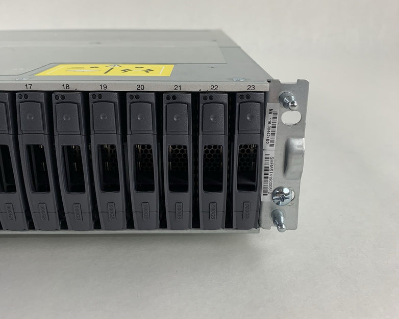 NetApp NAJ-1001 24-Bay SAS Hard Drive Array w/ 2 PSUs 23x Caddies No HDDs