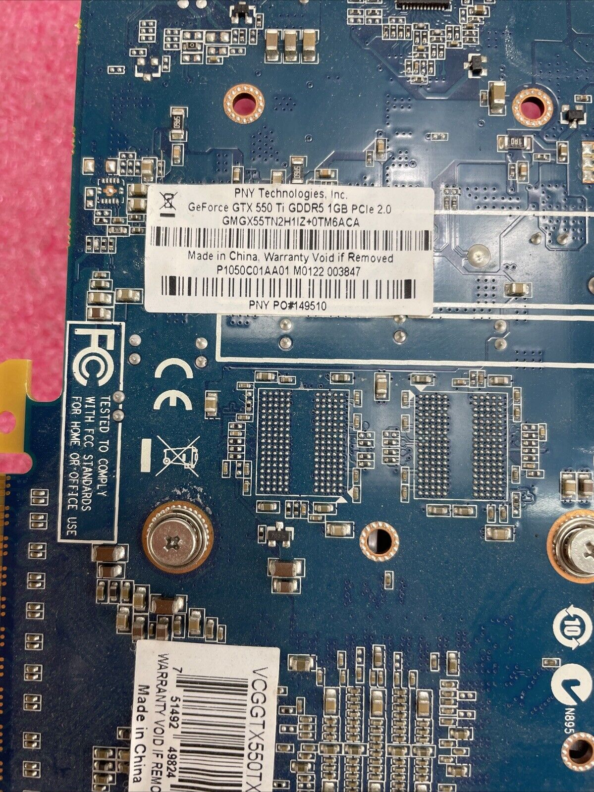 PNY Tech Nvidia GTX 550 Ti GDDR5 1GB PCIe Graphics Card