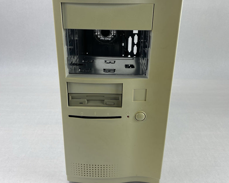 Unbranded Mid ATX Vintage Beige Computer Case No Power Supply No Internals