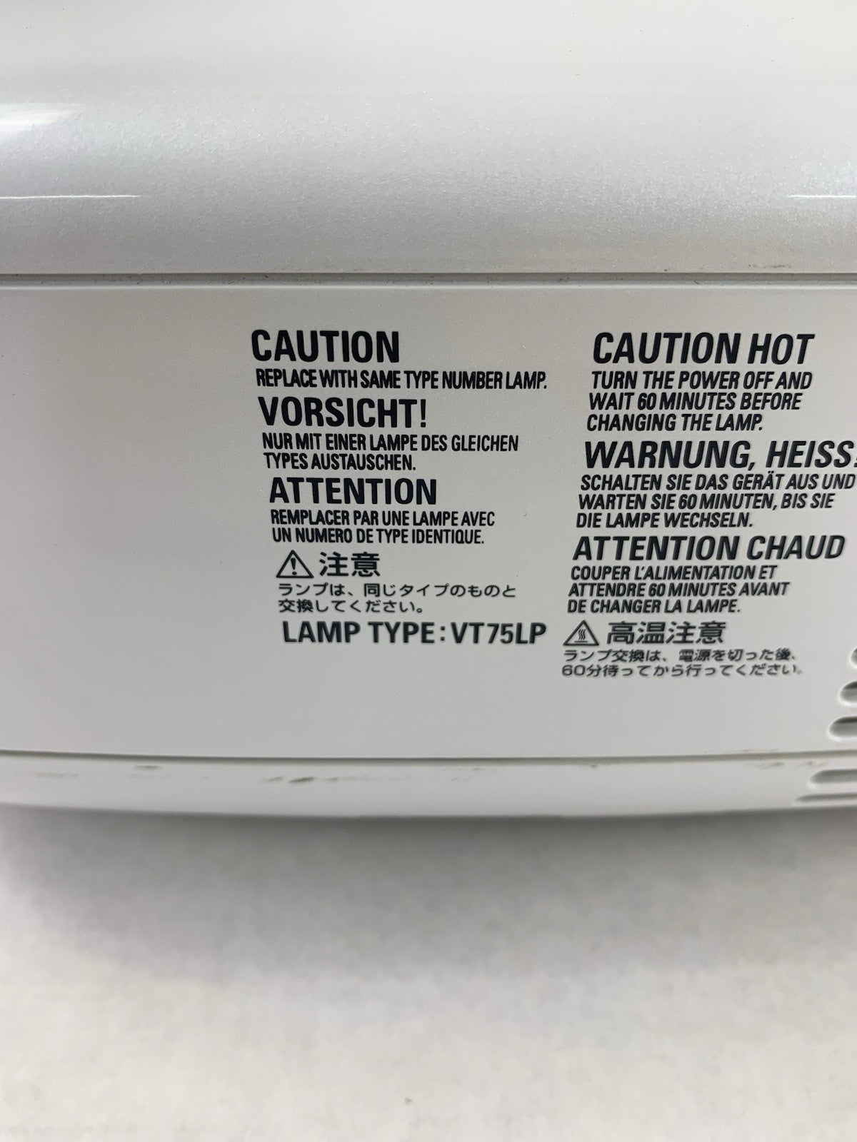 NEC LT380 LCD Projector - Parts or Repair Needs New Lamp