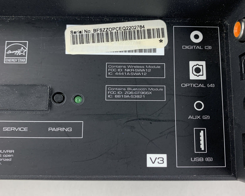 Vizio S3820w-C0 38" 2.0-Channel Bluetooth Soundbar Black w/ Remote Tested