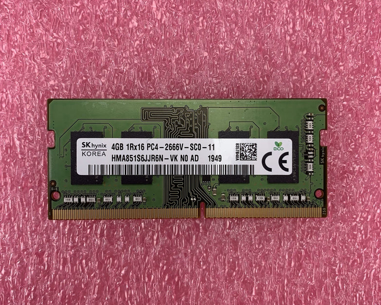 SK Hynix HMA851S6JJR6N-VK PC4-2666V-SC0-11 4GB 1Rx16 Desktop Memory RAM Lot of 2