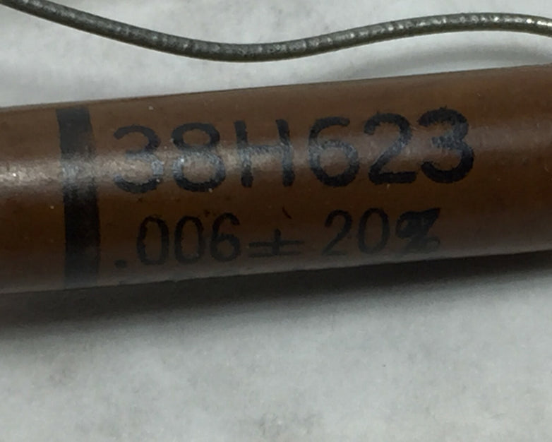 38H623 .006  600VDC 178703 Capacitor  Lot of 4