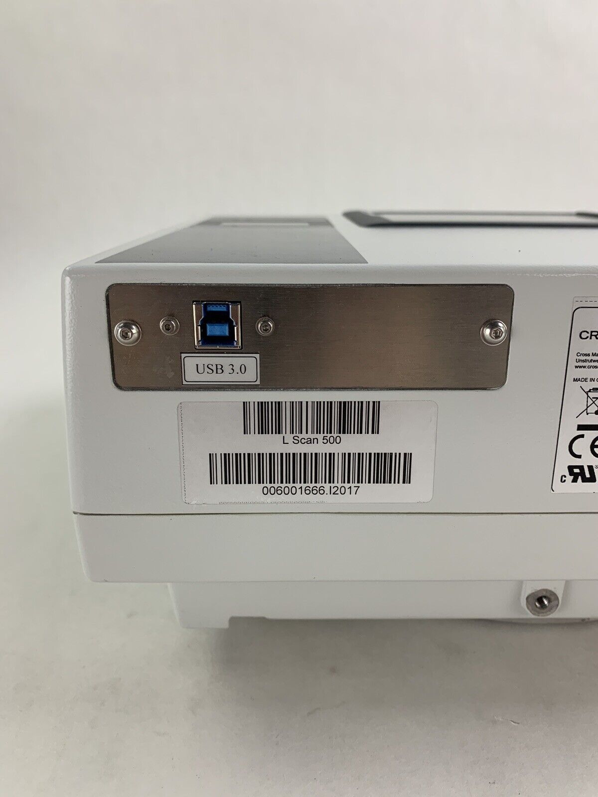 Crossmatch L Scan 500 Fingerprint Scanner RJ0492 No Power Cord Power Tested