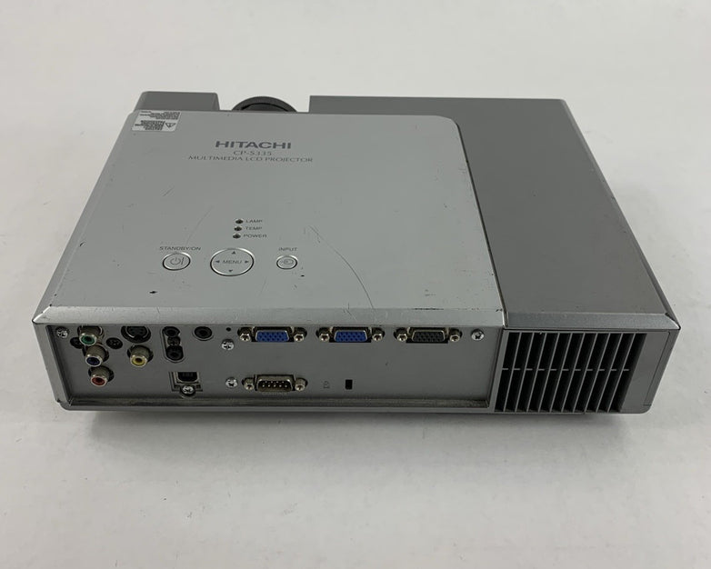 Hitachi CP-S335 LCD Projector 1288 Lamp Hours - No Remote or Filter Cover