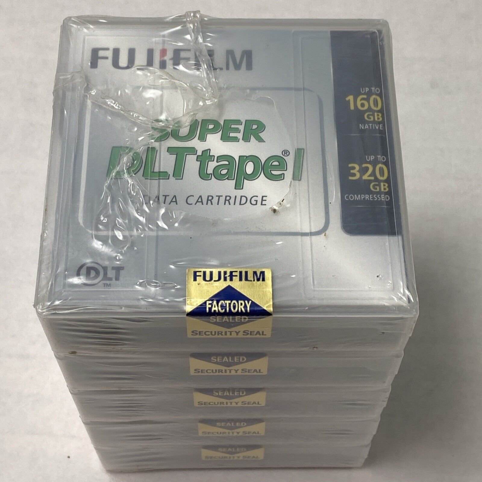 Lot of 5 Fujifilm Super DLT Tape 1 160GB Native 320GB Compressed