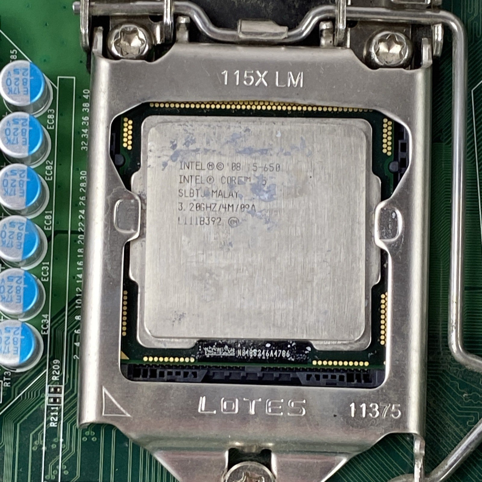 DFI PT330 Motherboard Intel Core i5-650 3.2GHz 4GB RAM w/ Shield