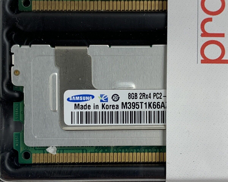 Samsung M395T1K66AZ4-CE66 8 GB 2Rx4 DDR2 PC2-5300F 667MHz New Lot of 2x