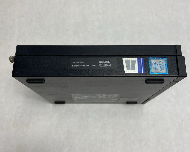 Dell Optiplex 3060 Micro Intel Core i3-8100T 3.1GHz 8GB RAM w/AC No HDD/OS