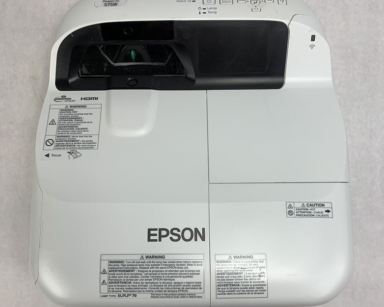 Epson H603A PowerLite 575W LCD Projector No Remote 574 Lamp Hours