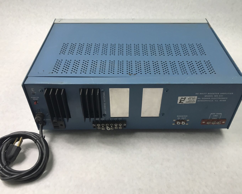 McGohan Electronics MS-501 Booster Amplifier 50 Watts