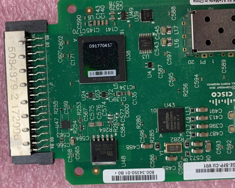 Cisco EHWIC-1GE-SFP-CU 800-34350-01 High Speed Wan Interface Card - Tested