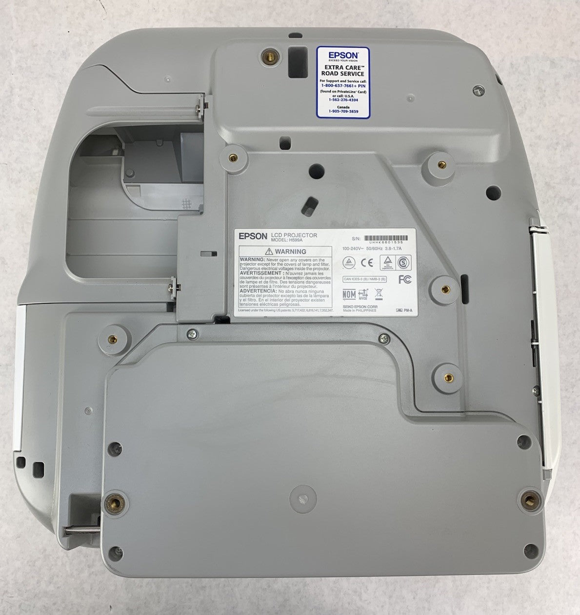 Epson BrightLink 595Wi H599A LCD Lamp Projector 713 Lamp Hours - No Remote6