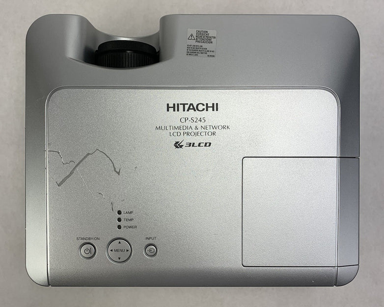 Hitachi CP-S245 LCD Lamp Projector No Remote 646 Lamp Hours