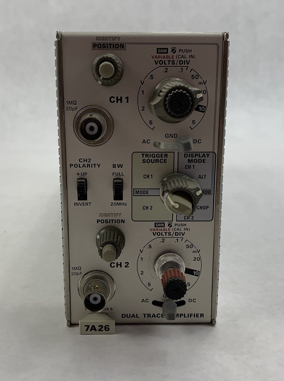 Tektronix 7A26 Dual-Trace Amplifier