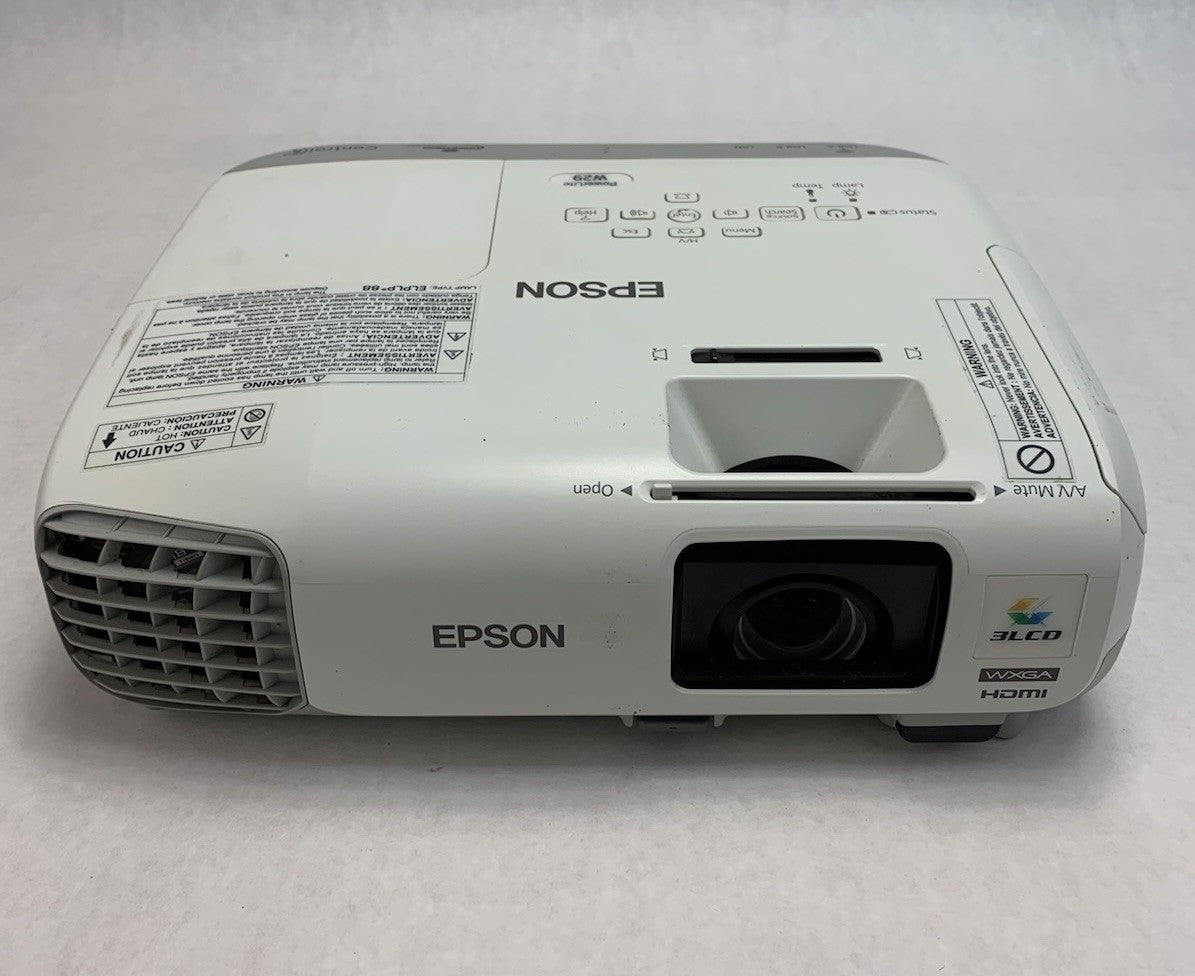 Epson PowerLite W29 H690A LCD Lamp Projector 3933 Lamp Hours - No Remote1