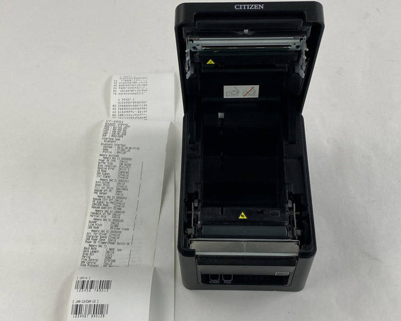 Citizen CT-E651 Printer w/ Bluetooth Tested No Cords 1953424 Page Count
