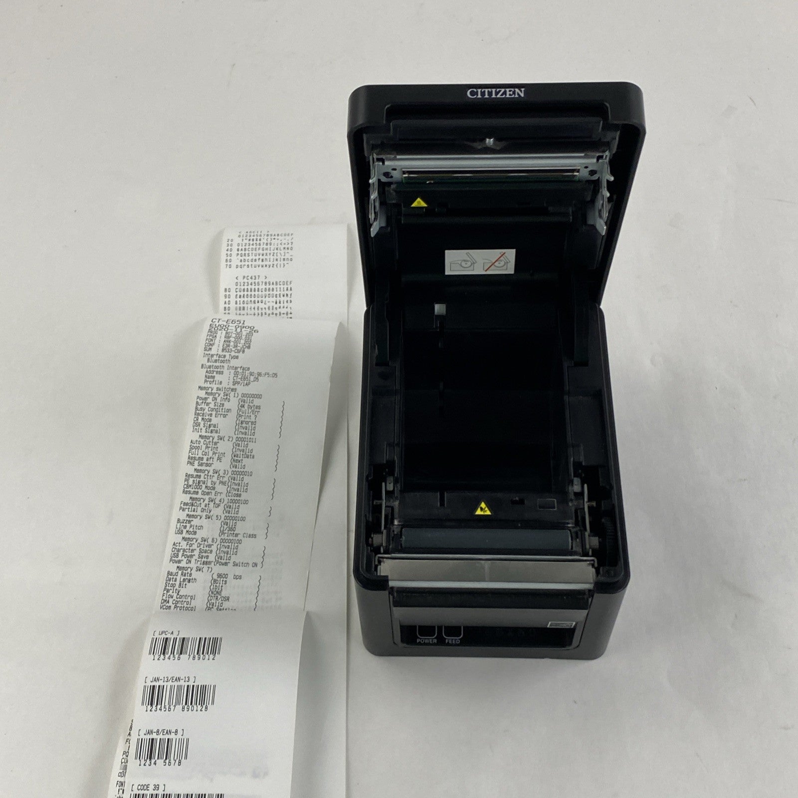Citizen CT-E651 Printer w/ Bluetooth Tested No Cords 1953424 Page Count10