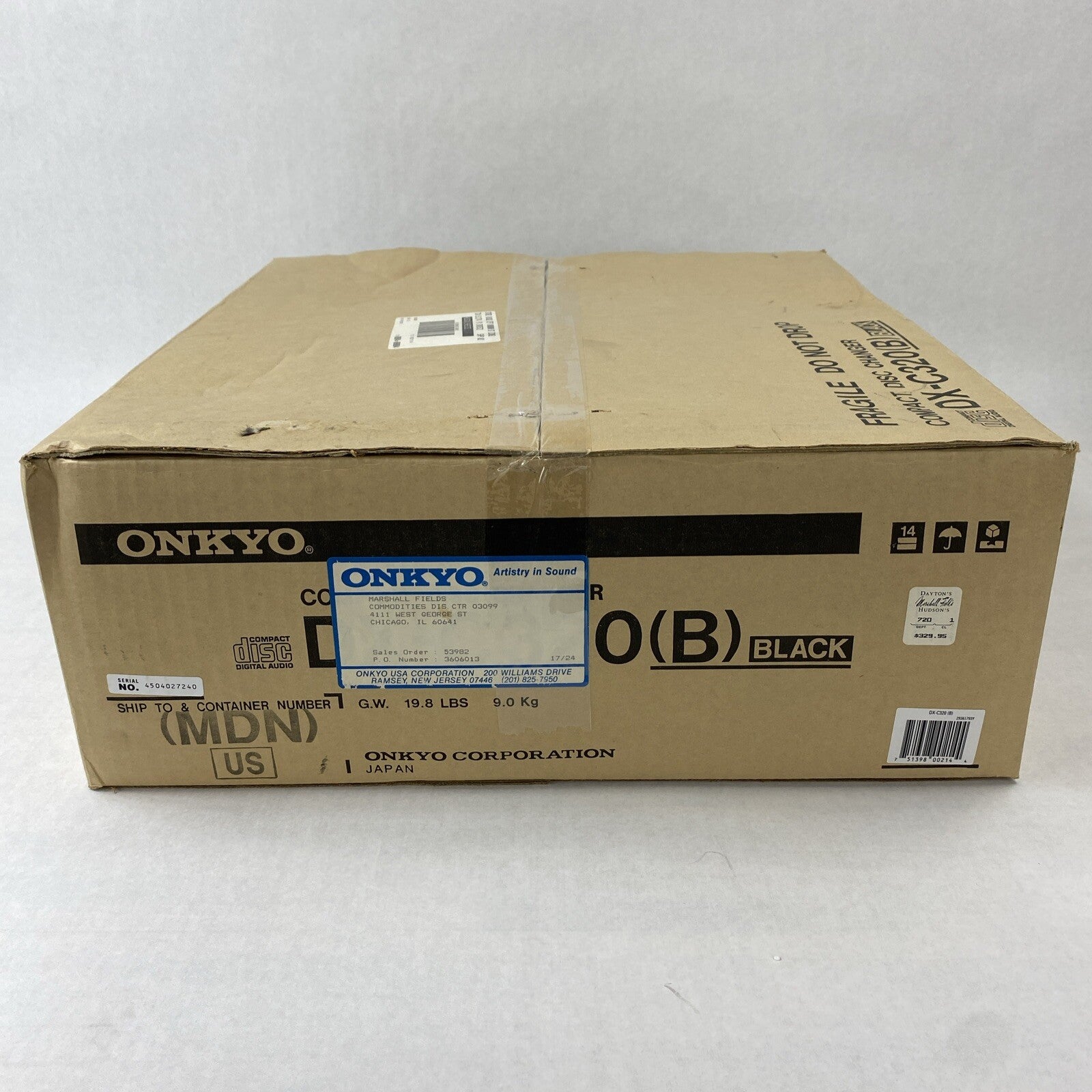 Onkyo DX-C320 Compact Disc Changer