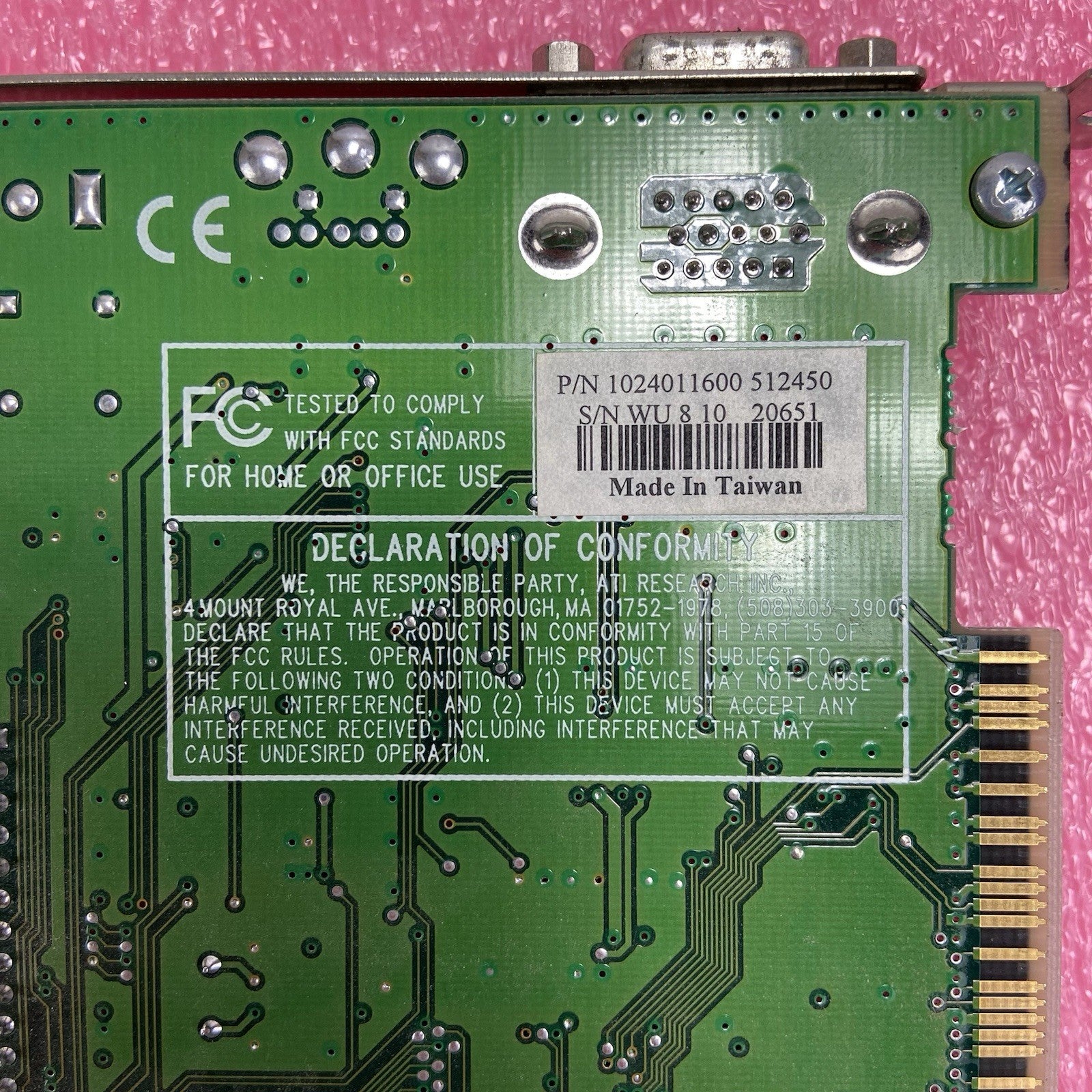 ATI 3D Rage II+ DVD 109-40100-00 4MB PCI Graphics Card10