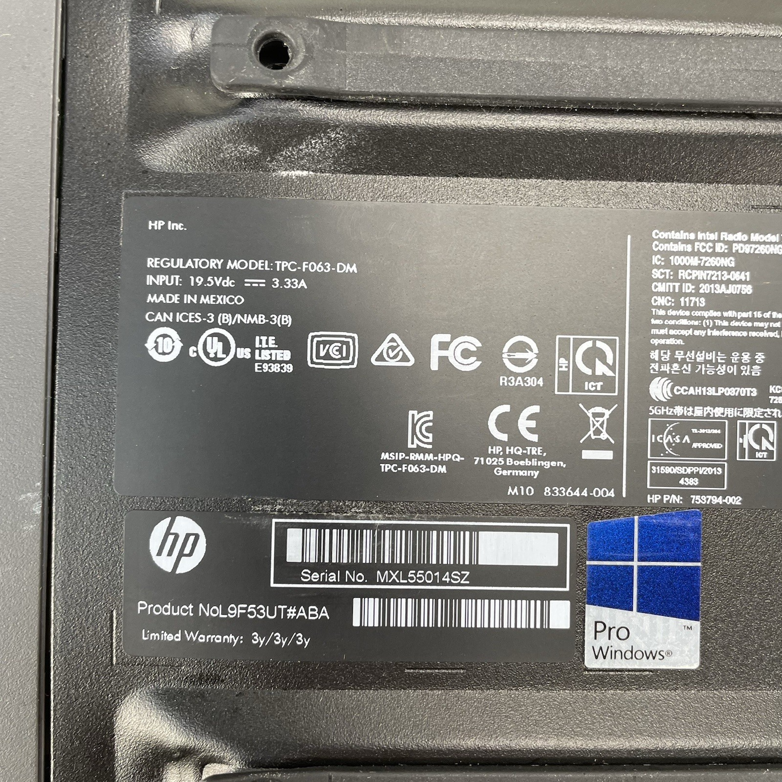 HP EliteDesk 800 G1 Micro i5-4590T 2.00 GHz 8 GB RAM No SSD/OS/AC9