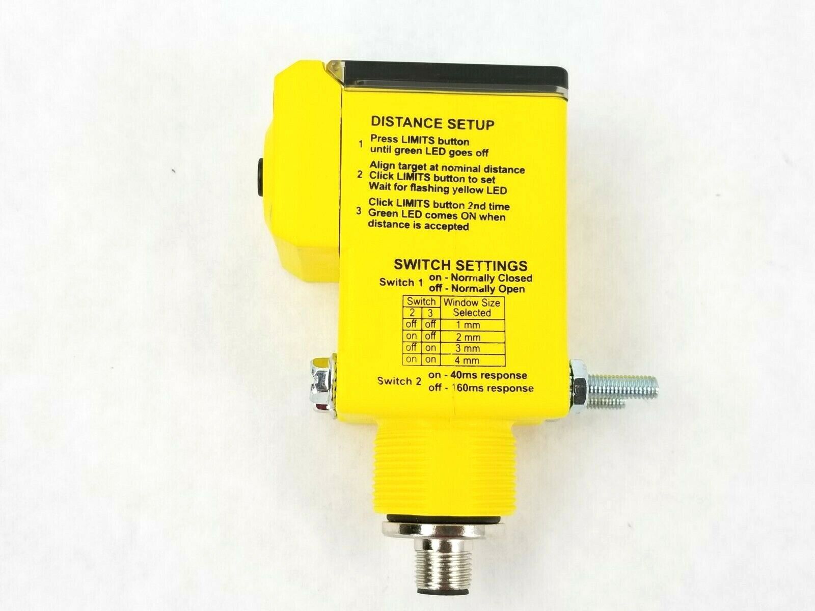 Banner Q45UR3BA63CQ6 Remote Ultrasonic Sensor 12 - 24 VDC 150 mA