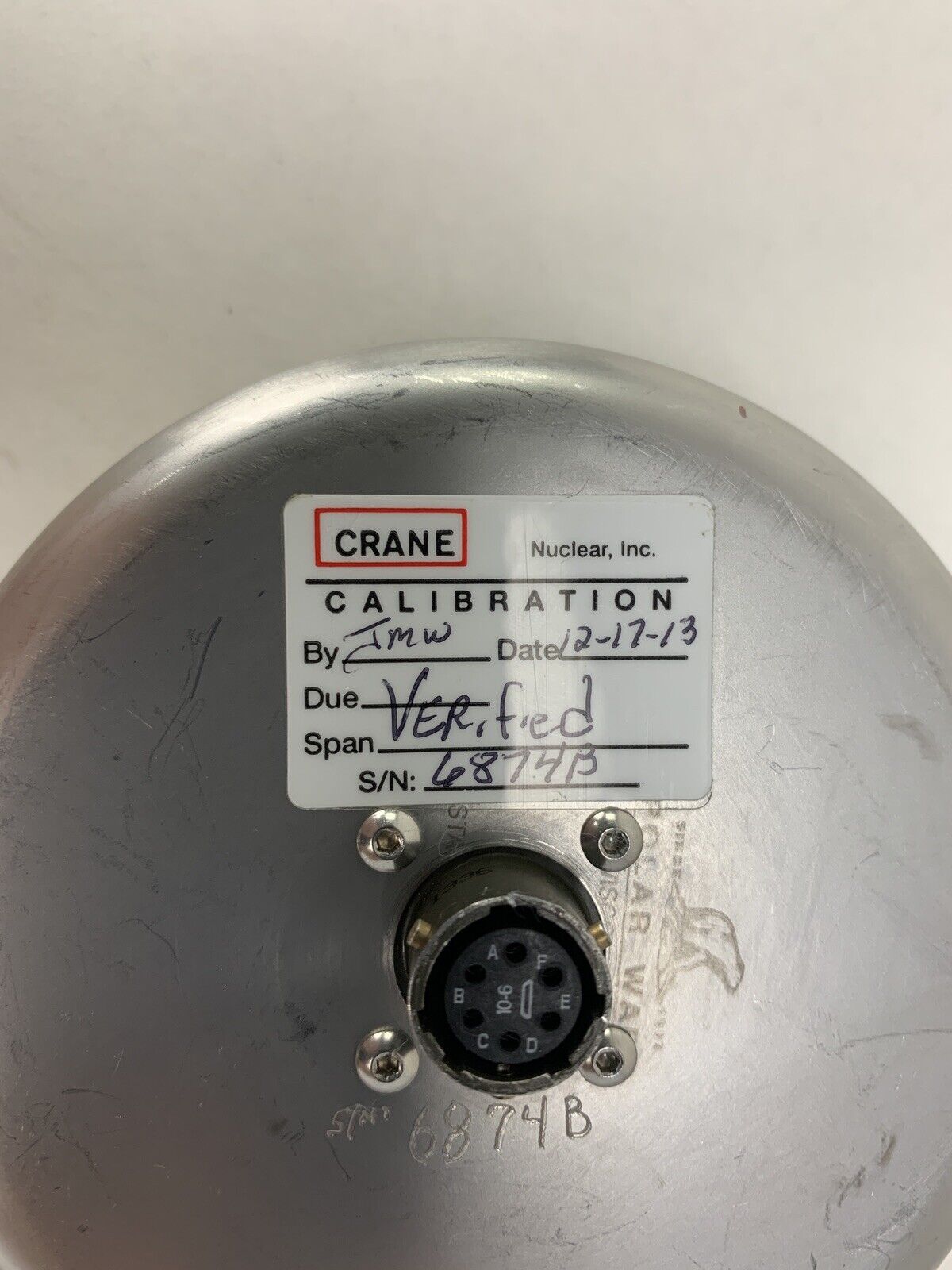 Crane Nuclear Calibration Polar Ware 200B 200 MT PT02E-10-6S Untested