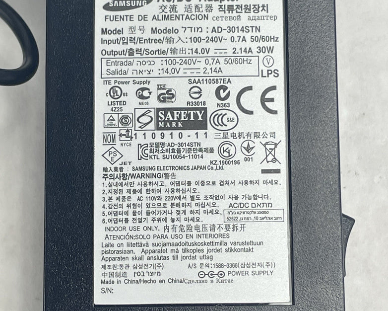 Samsung 30W AC Adapter 14.0V 2.14A AD-3014STN for Samsung Lot of 2