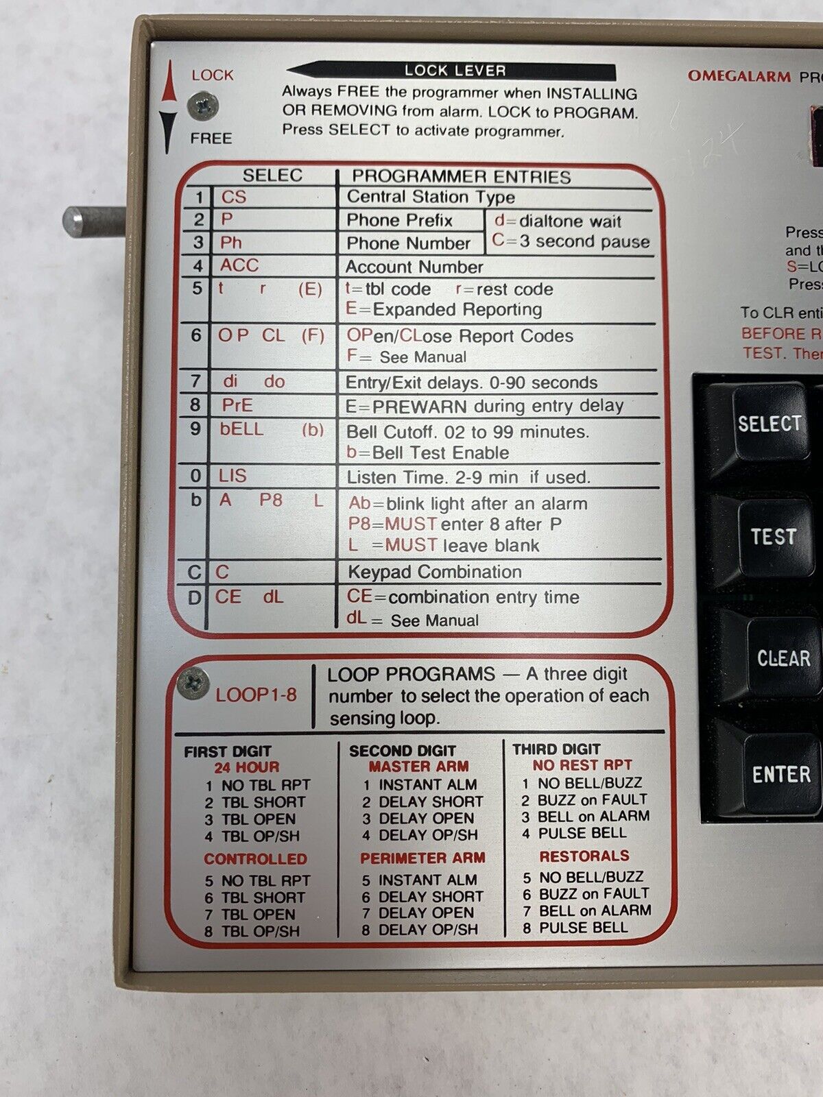 Omegalarm Programmer 5000 with Hard Case
