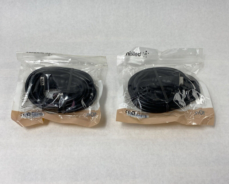 Lot of 2 Belkin F2N028b10 10 ft. Pro Series VGA Cable VGA to VGA Male/Male Cable