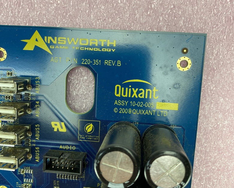 Ainsworth A560 Backplane AGT 220-351 Quixant 10-10-02-005