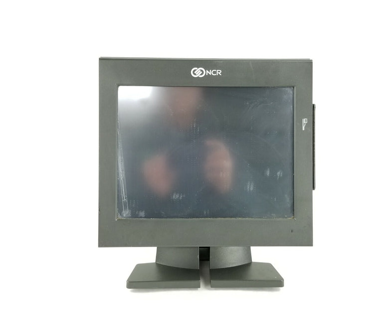 NCR P1230-0032-BA Intel Atom D2560 2GHz 4GB RAM Crack in Screen No AC Adapter.