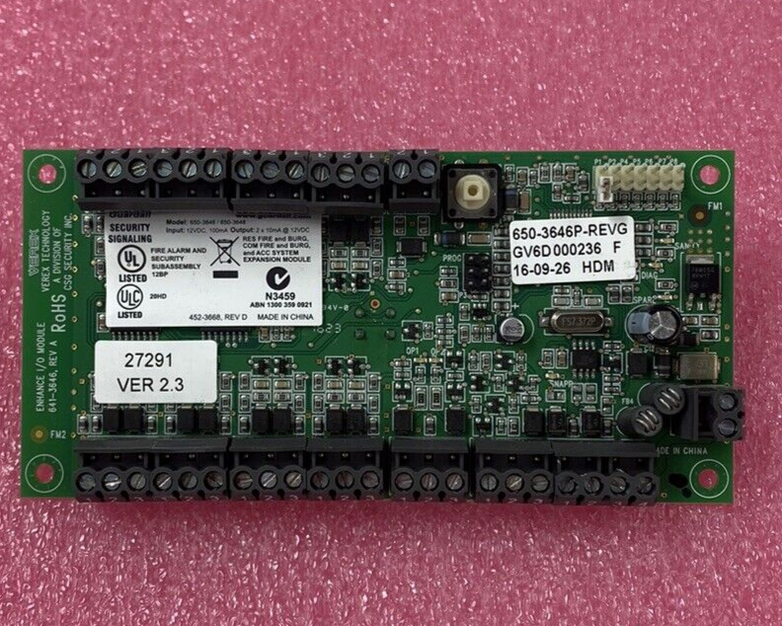 Verex Technology 650-3646 Output Card 12VDC 100mA Input 12VDC 2 x 10mA Output