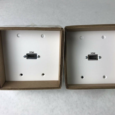 Panel Crafters 1-Gang HDMI Wall Plate S66227-WQ555720 Lot of (2)