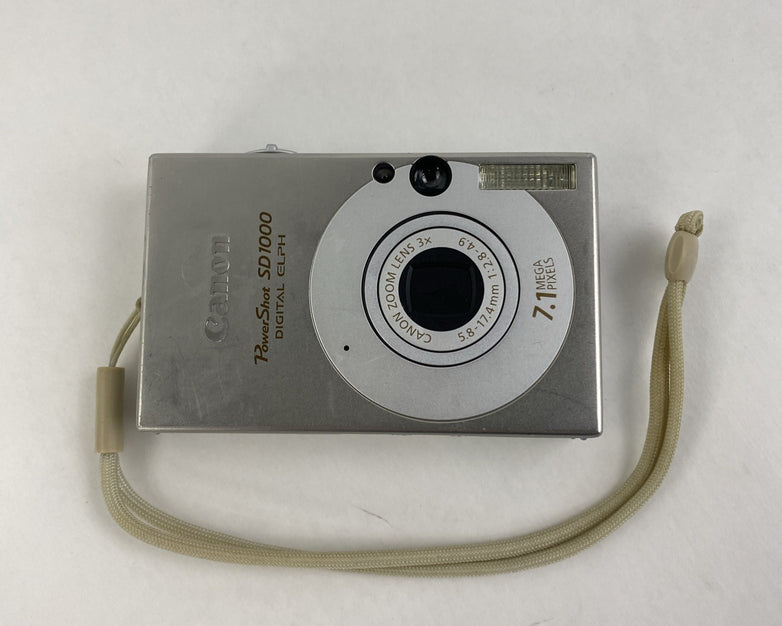Canon PowerShot SD1000 Digital ELPH 5.8-17.4mm 1:2.8-4.9 - Tested