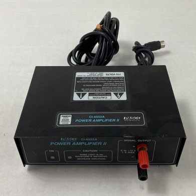 Pasco Scientific CI-6552A Power Amplifier II Power Tested with Power Cord