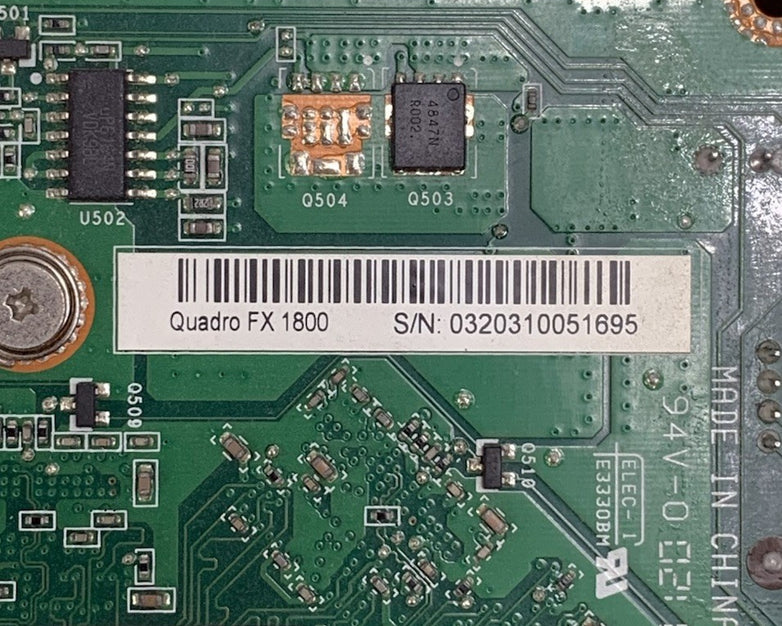 Nvidia Quadro FX 1800 768MB PCI-E Video Graphics Card