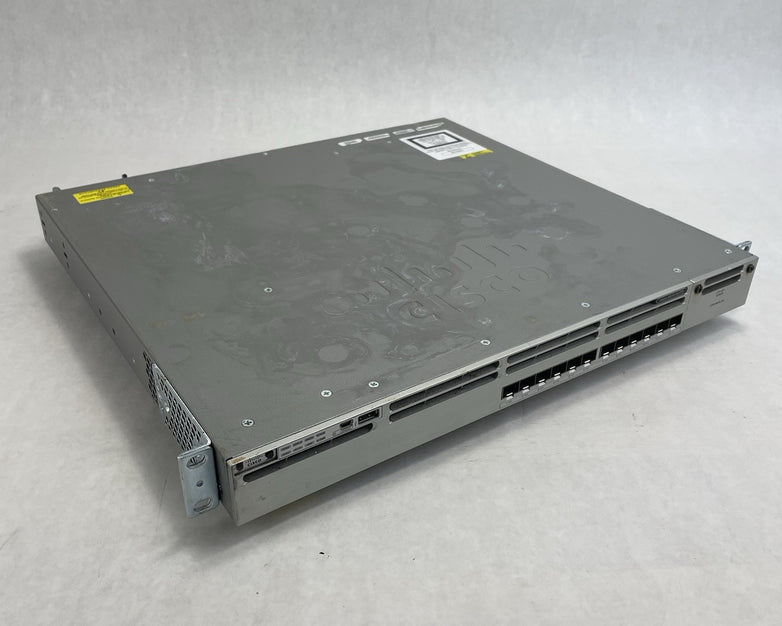 Cisco Catalyst C3850-12XS-S V02 12 Port 10GB SFP+ Fiber Tested & Reset