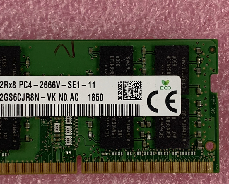 SK Hynix HMA82GS6CJR8N-VK 16 GB DDR4 SO-DIMM PC4-2666 260-Pin Laptop Memory Ram