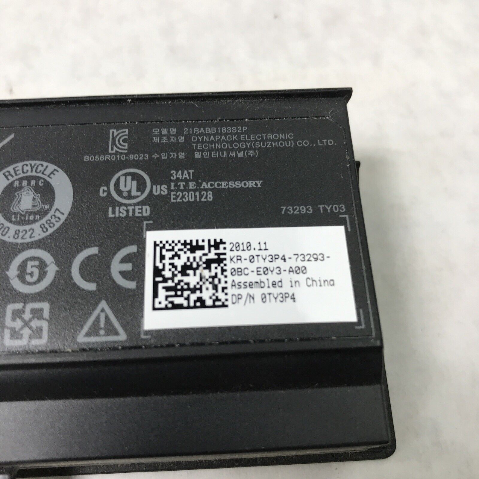 (Lot of 4) Genuine Dell TY3P4 11.1V Laptop Battery Rechargeable Li-ion Battery