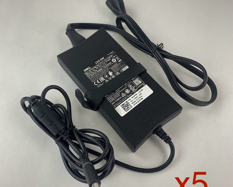 Dell 130W LA130PM190 19.5V 6.7A 130W AC Adapter Charger Large Barrel Lot of 5x