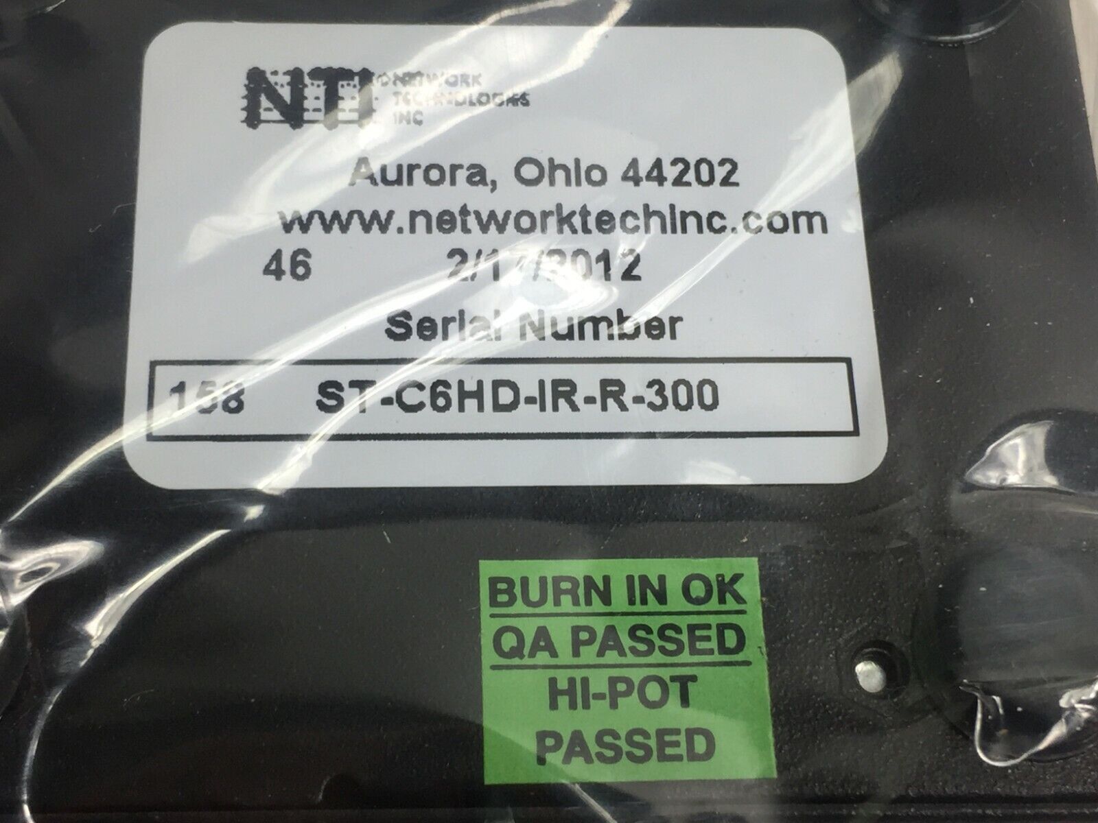 NTI ST-C6HD-IR-R-300 Xtendex Remote Unit Only