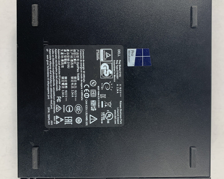 Dell OptiPlex 7040 USFF i5-6500T 2.5 GHz 8 GB Ram No OS No HDD No AC