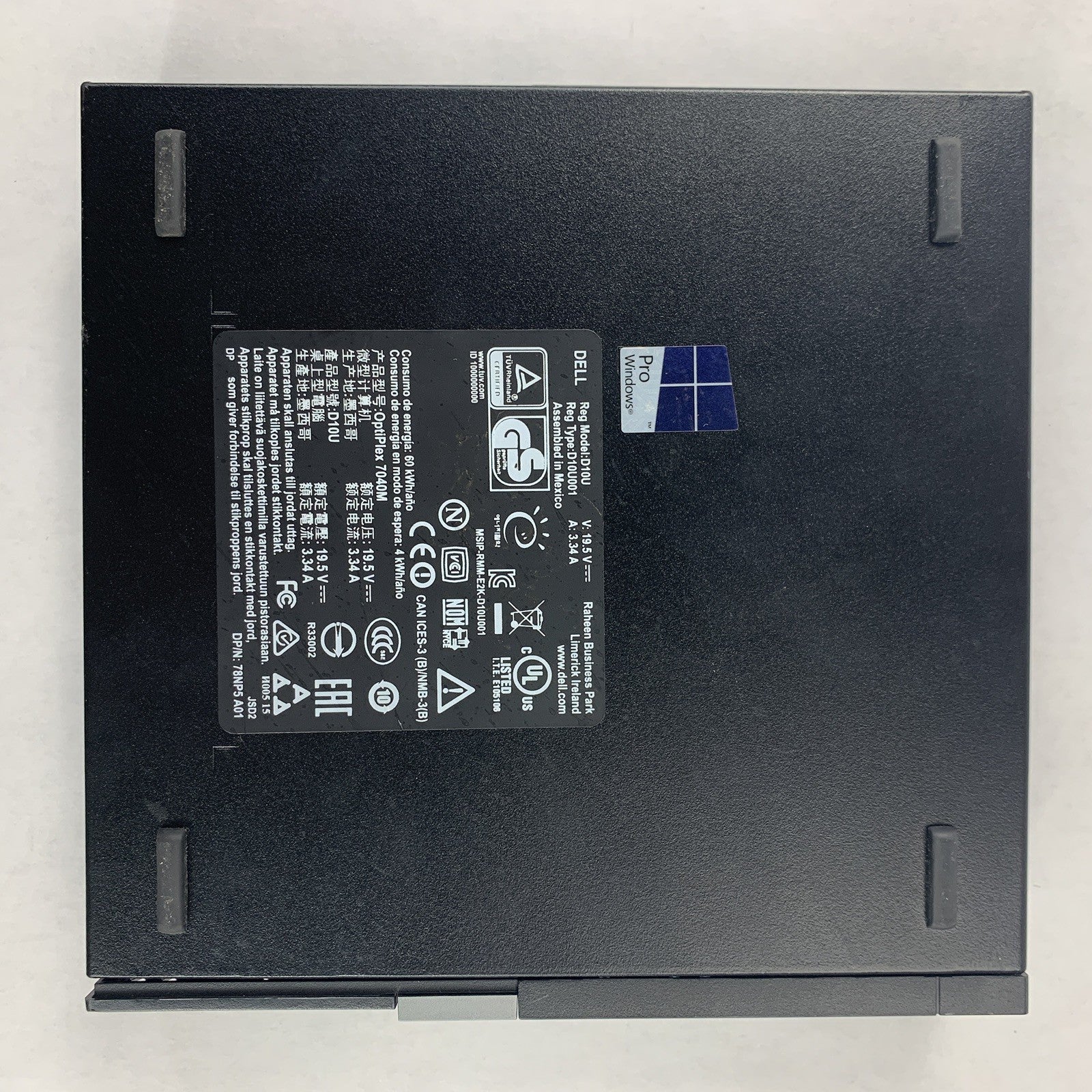 Dell OptiPlex 7040 USFF i5-6500T 2.5 GHz 8 GB Ram No OS No HDD No AC