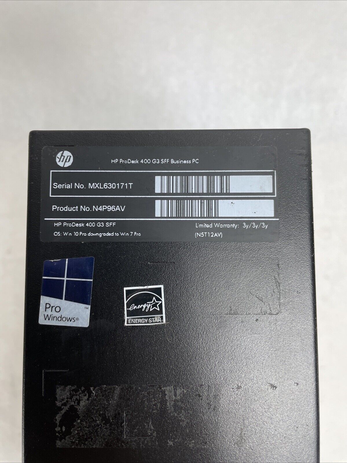 HP ProDesk 400 G3 SFF Intel Core i5-6500T 3.2GHz 4GB RAM No HDD No OS