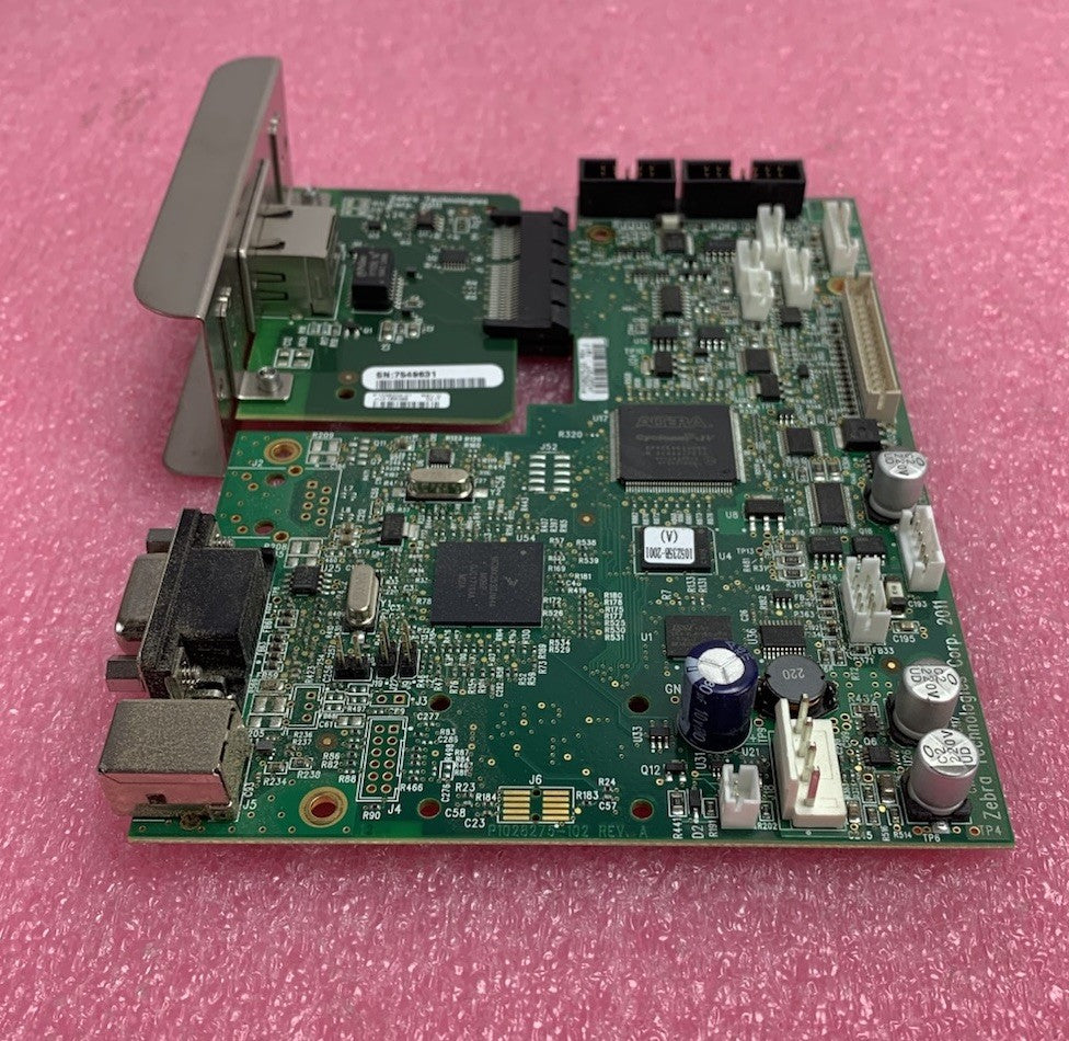 Zebra P1028275-02 Rev J Main Logic Board w/ Network Card for ZT230 Printer1