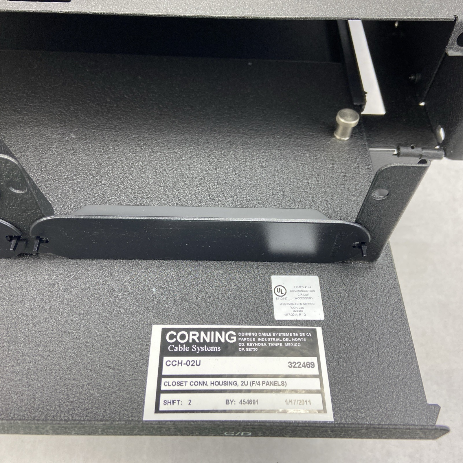Corning Lanscape CCH-02U 2 Rack Unit Closet Connector Housing