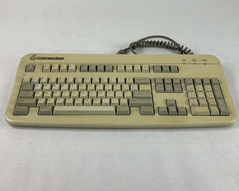 Gateway 2000 2189013-00-002 PS/2-Wired Vintage Mechanical Keyboard - Tested